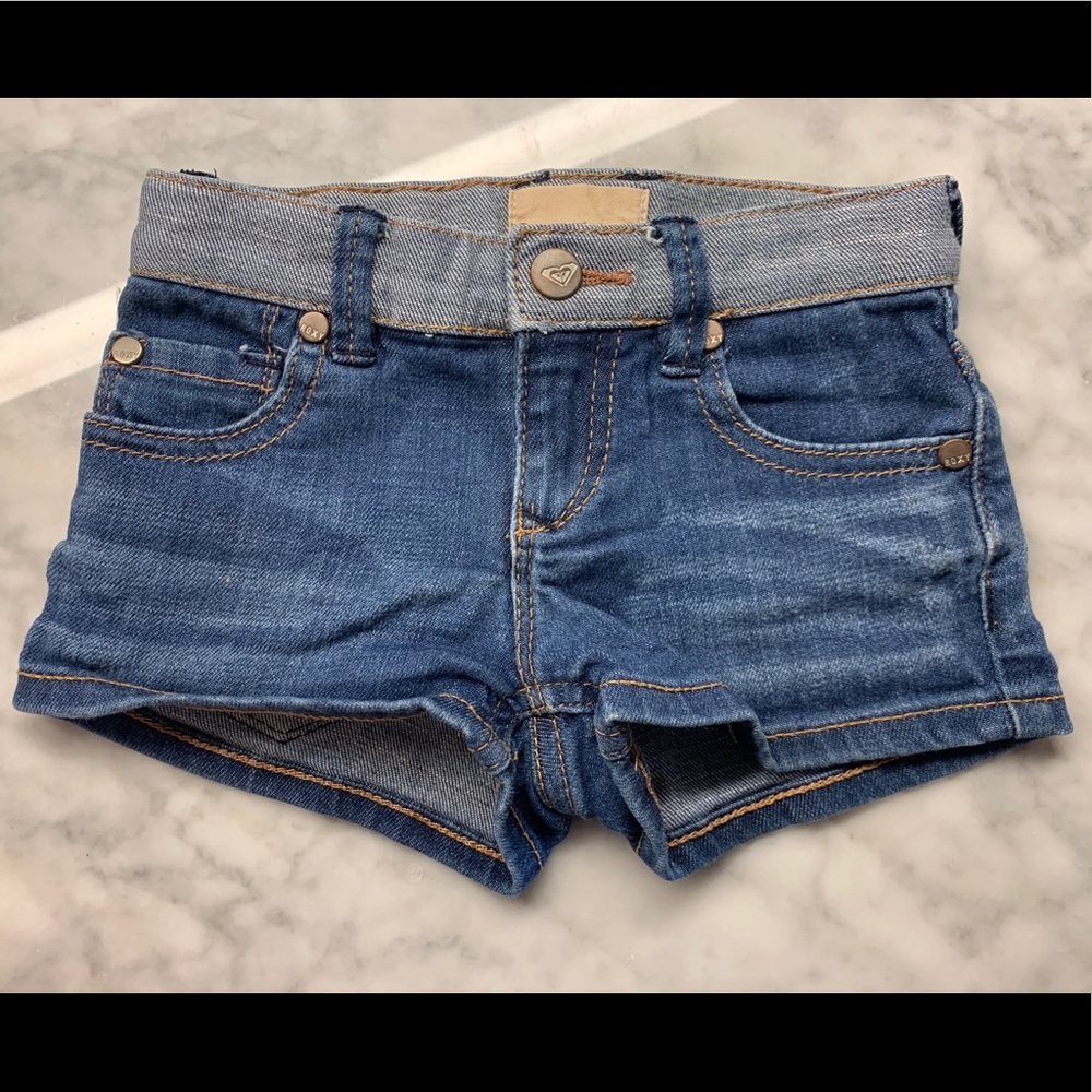Toddler Girls Roxy Denim Stretch Jean Shorts